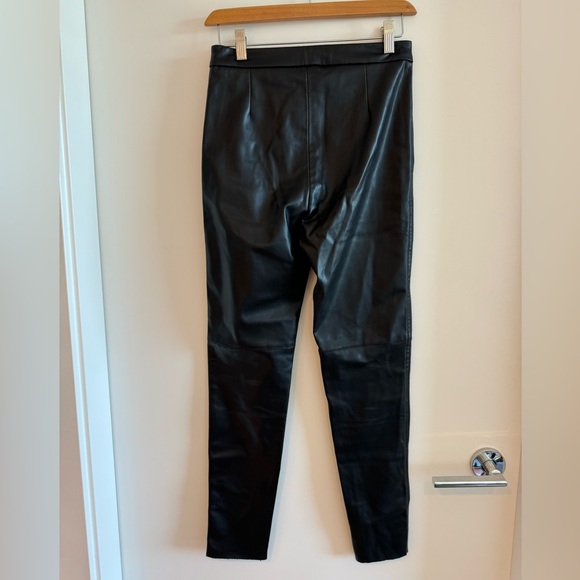 Zara Faux Leather Straight Leg Pants - Size S - Picture 2 of 3